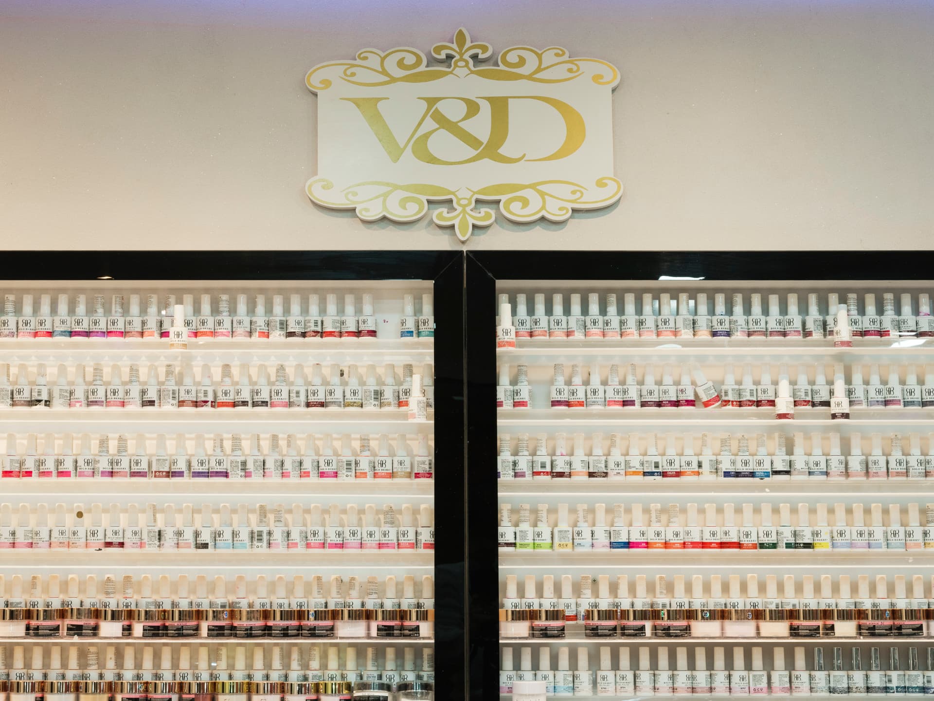 Vitrine de V&D Nails